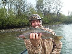 Fly Fishing with Tony Sac River 04 12 2012
