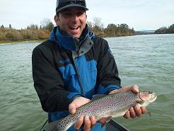 flyfishing Rainbow Trout guided trip Sundial Float
